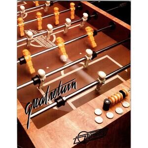 Dynamo Foosball Table Flyer + Bulletin Vintage Original Soccer Promo 8.5" x 11"